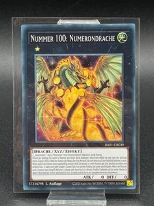 Nummer 100 Numerondrache Yu-Gi-Oh TCG Karte RA01-DE039 Deutsch Super Rare - Bild 1 von 6