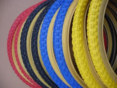 Reifen Paar 20x1,75" COMP 3 Laufflächen Stil Retro Old School Comp III Bernstein Wand BMX - Bild 1 von 4