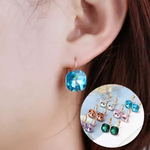 Orecchini pendenti cristallo moda orecchini goccia lucente bigiotteria moda eleganti - Foto 1 di 17