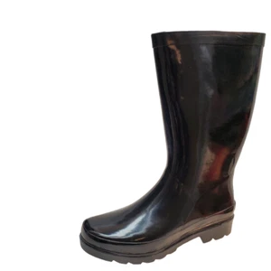 Sugar Womens  Shoes Raffle4 Rubber Waterproof  Rain Boots 8M Black MSRP 63.11... - Picture 1 of 7