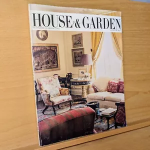 House & Garden Magazine January 1987 Old World White NO LABEL - Picture 1 of 9
