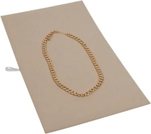 Set of 10 Khaki Faux Suede Pads Jewelry 14 ¾" x 8 ¼" x 1" Display Inserts - Picture 1 of 1