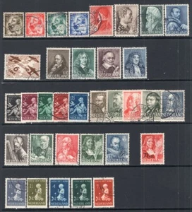 Netherlands 1934-1940 Charity Semi-Postal 9 Sets Used CV$56 - Picture 1 of 1