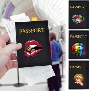Porta pasaporte protector cubierta billetera cuero PU viaje europeo en Reino Unido - Imagen 1 de 28