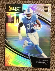 2018 Panini Select Kerryon Johnson Silver Prizm Lions RC #225 Field Level - Bild 1 von 2