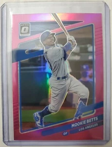 Mookie Betts 2021 Donruss Optic Baseball Pink Prizm Los Angeles Dodgers #180 - Bild 1 von 7