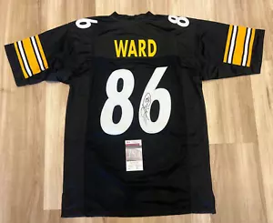 HINES WARD #86 PITTSBURGH STEELERS SIGNED AUTOGRAPH CUSTOM JERSEY SIZE XL JSA - Picture 1 of 6