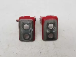 2015 CITROEN C4 CACTUS FRONT LEFT PASSENGER SIDE DOOR HINGES PAIR IN RED OEM - Picture 1 of 4