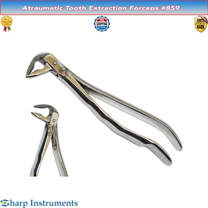 Extraction Forceps 859 Lower Root Tip Serrated Beak Dental Surgical Oral Plier - Picture 1 of 2