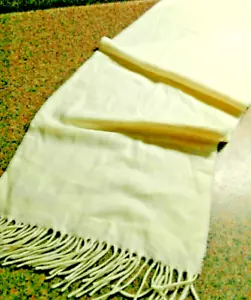 Croft & Barrow White Scarf Sorft Fringed - Picture 1 of 3