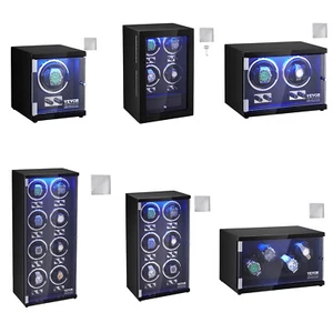 Montre VEVOR 1/4/2/8/6 automatique remontoir de montre boîte de montre boîte de montre watch winder - Photo 1/74