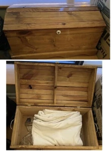 Handmade Hand Crafted Curved Top Cedar Storage Chest Trunk Deep Interior 30 x 16 - Picture 1 of 10