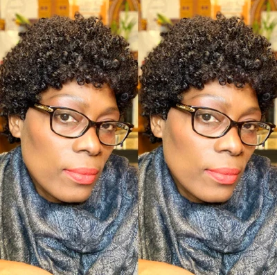 EE. UU. Pelucas de cabello humano cortas negras corte pixie para mujeres negras sin encaje fiesta diaria Foto 1 de 4