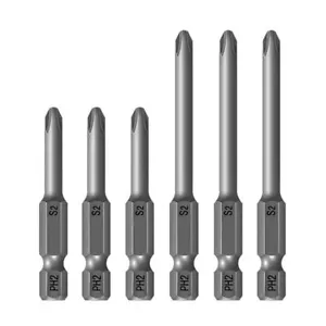 S2 Power Schraubendreher Bits für Industrie Kreuzschlitz Schlag Einsatz Magnetbohrer - Bild 1 von 6