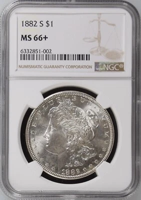 1882-S Morgan Dollar MS-66+ NGC VIDEO - Image 1 of 4
