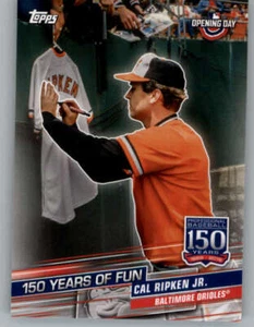 2019 Topps Opening Day 150 Years of Fun #YOF18 Cal Ripken Jr. (ref 154028) - Picture 1 of 2