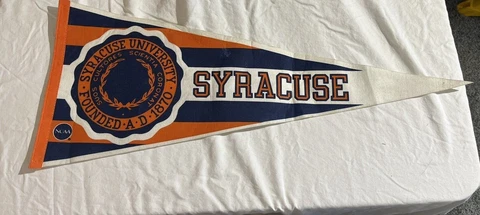 Syracuse University Full Size NCAA collegiate Pennant 90's Orangemen Cover