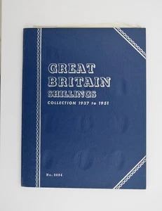 Whitman Folder Shilling 1937 to 1951 to Date Full Complete Coin Set Some UNC - Picture 1 of 5