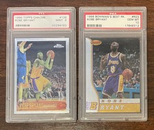 1996-97 Topps Chrome Kobe Bryant #138 PSA 9, Bowman’s Best RK. #R23 PSA 10 Lot