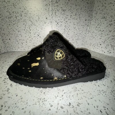 Zapatillas Ariat Jackie para dama punta cuadrada negras/doradas talla 7 nuevas con caja Foto 1 de 4