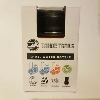 Tahoe Trails 12 oz Double Wall Vacuum Insulated Stainless Steel Water Bottle Foto 1 de 2