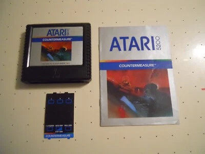 Countermeasure (Atari 5200, 1982) Game Cartridge w/Mnl & Overlay - Tested/Works - Image 1 of 4