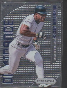 RICKEY HENDERSON 2012 PANINI PRIZM DOMINANCE CARD #D6
