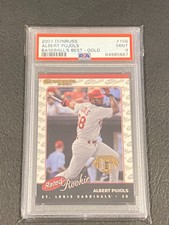 Albert Pujols RC - 2001 Donruss Baseball's Best - Gold #156 - PSA 9 MINT