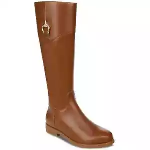 Giani Bernini Womens SANDRAA Leather Tall Knee High Riding Boots Cinnamon NWD - Picture 1 of 12