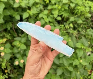 5.5-6" Hand Knapped Opalite Crystal Daggers, Large Opalite Crystal Knife, Athame - Picture 1 of 3