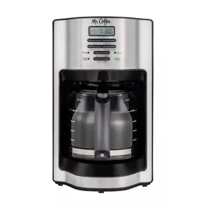 Mr. Coffee 12c Programmable Coffee Maker with Rapid Brew System Stainless Steel - Picture 1 of 5