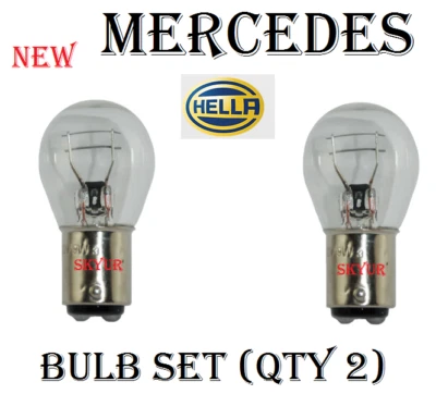 Juego de 2 bombillas marcadoras de freno transparentes (cantidad 2) para Audi BMW Mercedes Foto 1 de 3