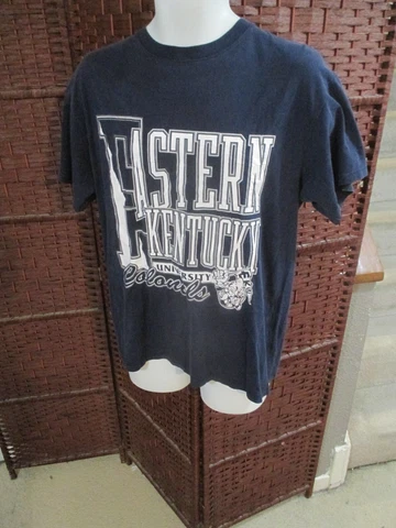 Vintage 90s University Of Eastern Kentucky Colonels T Shirt Adult Medium Cover