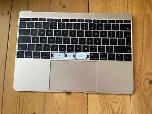 Apple Macbook 12 Inch A1534 2015 Keyboard/palmrest/audio Gold, No Space Bar - Picture 1 of 11