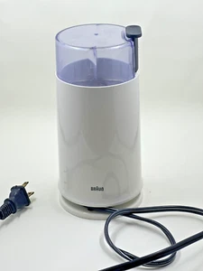 VTG BRAUN KSM 2 WHITE Aromatic Ground Coffee Bean Grinder 2.5 Oz Capacity - Picture 1 of 5