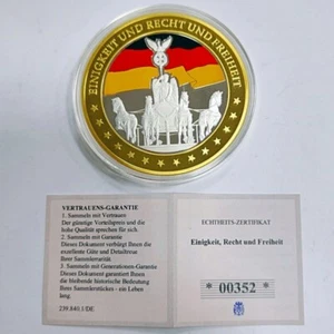 COMMEMORATIVE TOKEN UNITY, JUSTICE AND FREEDOM. GERMANY. SOUVENIR COLLECTION - Picture 1 of 5