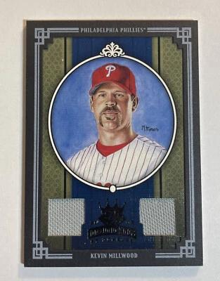 2005 Diamond Kings Kevin Millwood Dual Jersey Baseball Card 8/10 NM Phillies SSP - Image 1 of 4