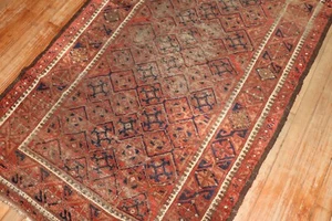 Antique Distressed Camel Hair Rug 3'4''x6'3'' - Picture 1 of 7