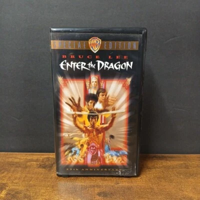 Enter the Dragon Special Edition 25th Anniversary VHS 1998 Bruce Lee Clamshell Foto 1 de 4