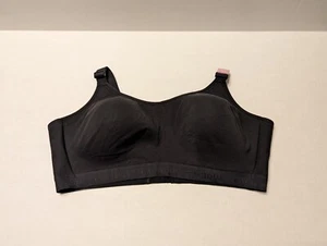 Cacique Lane Bryant SPORTS BRA Black Wire Free Back Closure Sz 44D - Picture 1 of 8
