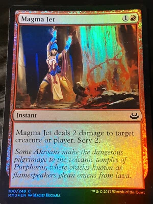 Magma Jet FOIL , Modern Masters 2017 , NM , MTG, FREE SHIPPING - Image 1 of 3