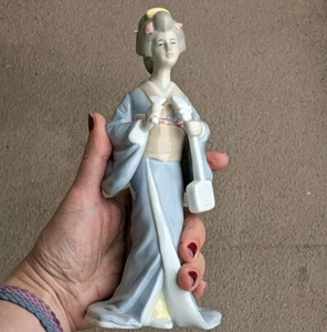 Rosenthal Netter Inc. Made in Japan Japanese Geisha Girl Figur mit Gitarre RAR - Bild 1 von 6