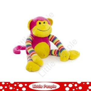 Milo Monkey Bright Striped Hot Pink (38cmHT) - Picture 1 of 3
