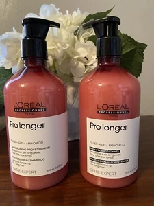 Loreal Professional Series Pro Longer Shampoo And Conditioner w/pump 16.9 Oz ea - Picture 1 of 2