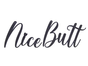 Nice Butt Funny Bathroom Word Art Sign Home Decor Wall Hanging Cursive Script - Picture 1 of 5