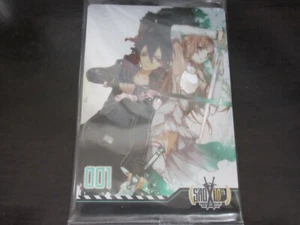 SAO Sword Art Online Wafer Card 001 Kirito Asuna - Picture 1 of 2