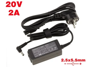 Alimentation pour PC Portable 20V 2A Embout 2.5x5.5mm - Pour Lenovo - Picture 1 of 2