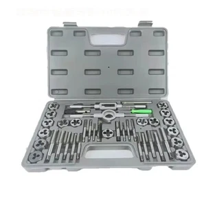 40pcs Metric Hand Tapping Tools Alloy Steel Threading Tool Kit Tap And Die Set - Picture 1 of 8