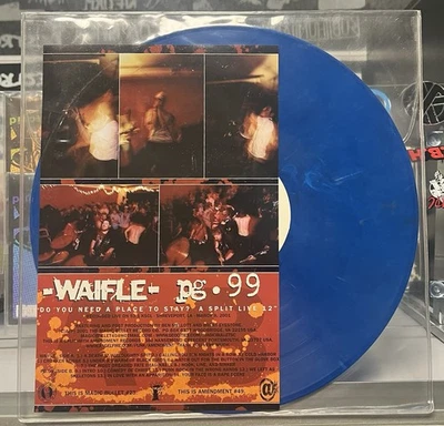 Waifle / Pg.99 Do You Need A Place To Stay? Split LP RARE BLUE MARBLED VINYL - Image 1 of 4