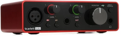 Interfaz de audio USB Focusrite Scarlett Solo 3ª generación Foto 1 de 4